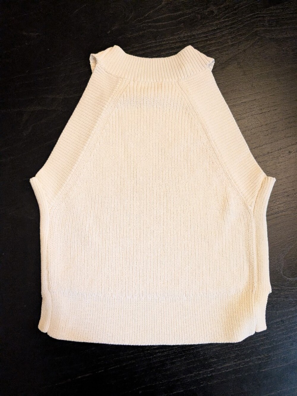 Aritzia Cream Knit Halter Tank Top